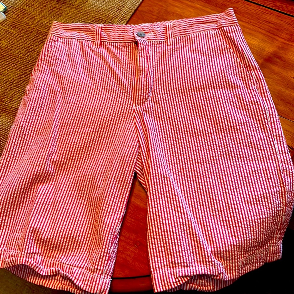 Polo Red PinStripe Shorts